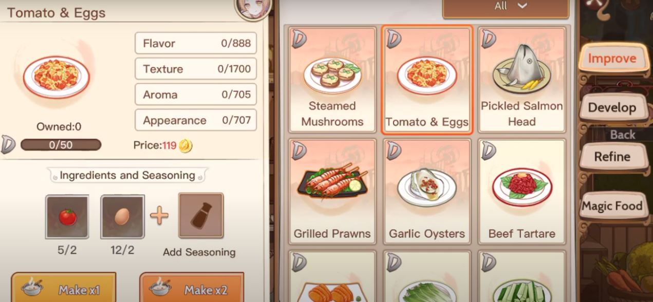 food fantasy complete recipe guide with ingredients food fantasy on grilled calamari recipe food fantasy