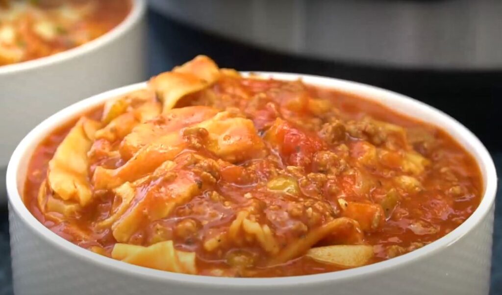 Instant pot lasagna soup