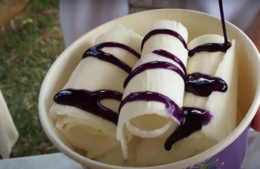 homemade rolled ice cream