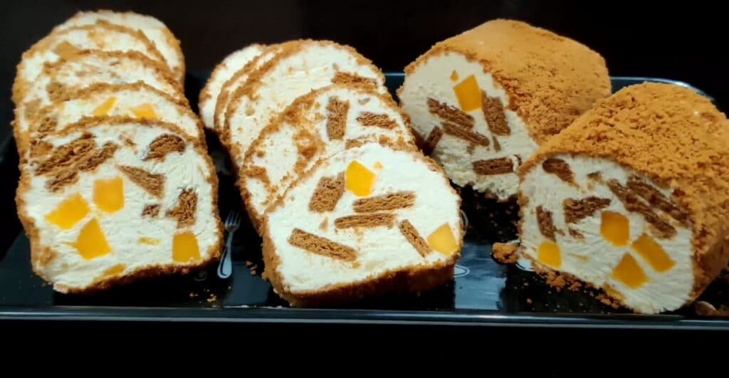 MANGO GRAHAM ROLLED ICE CREAM CAKE