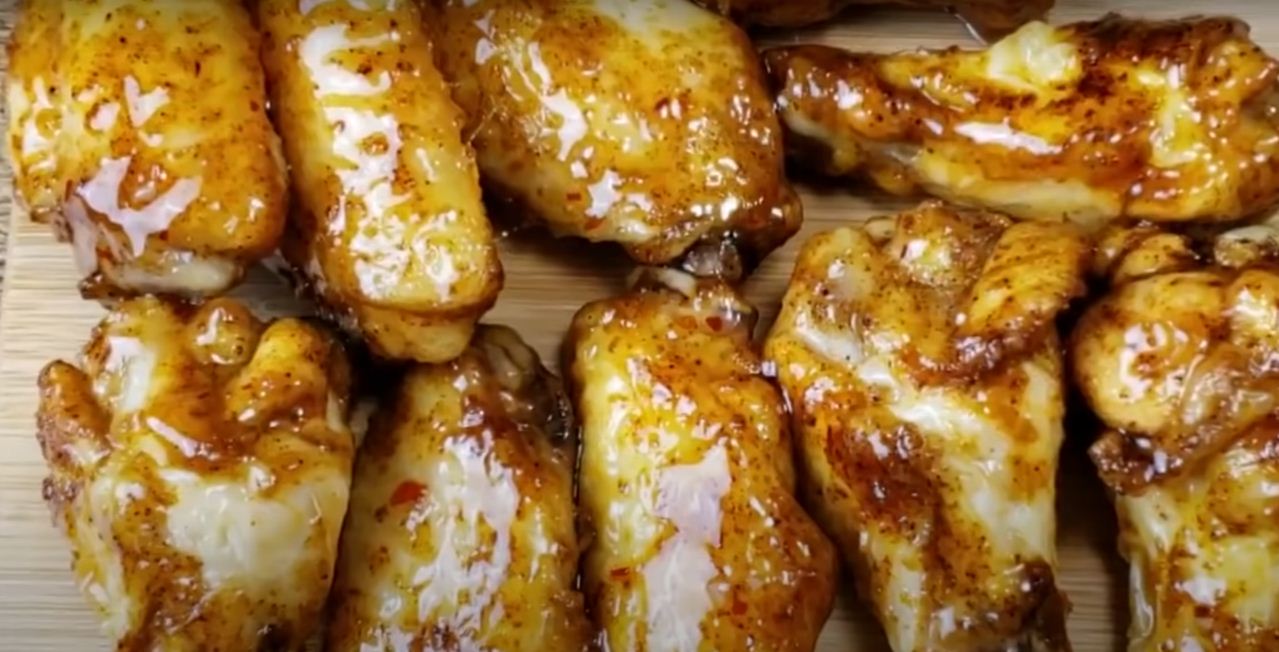 Air fryer frozen chicken wings