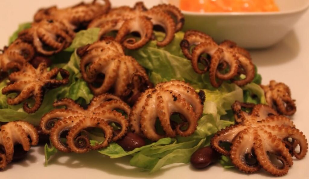 GRILLED BABY OCTOPUS