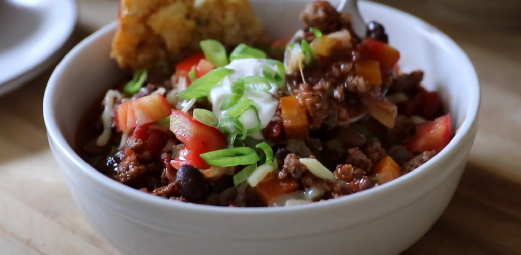 Bean & Beef Slow-Cooked Chili